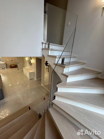 Ограждение из стекла для дома