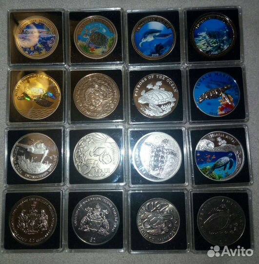 Монеты с изображением черепахи