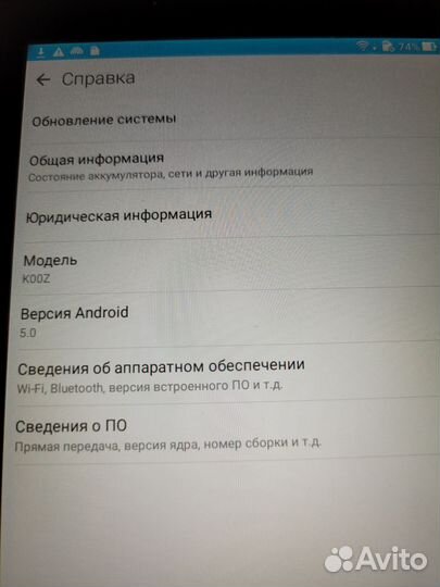 Планшет asus Fonepad 7 ME175CG 8 Гб 3G