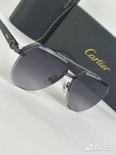Мужские очки Cartier Aviator Black