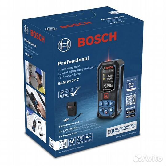 Лазерный дальномер bosch GLM 50-27 C Professional