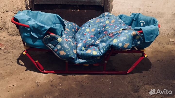 Детские санки для двойни