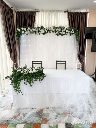 Украшения зала день рождения, декорации на свадьбу