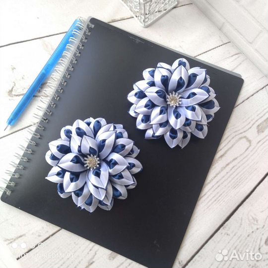 Школьные бантики ручной работы