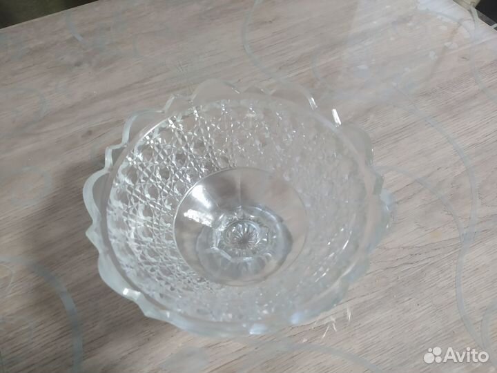 Ваза салатник конфетницы хрусталь СССР