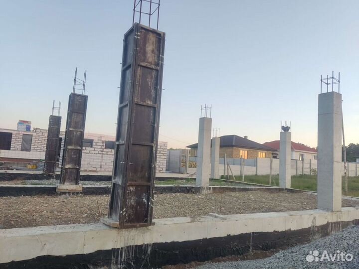 Зажим пружинный, ключ, вибробулава, опалубка колон