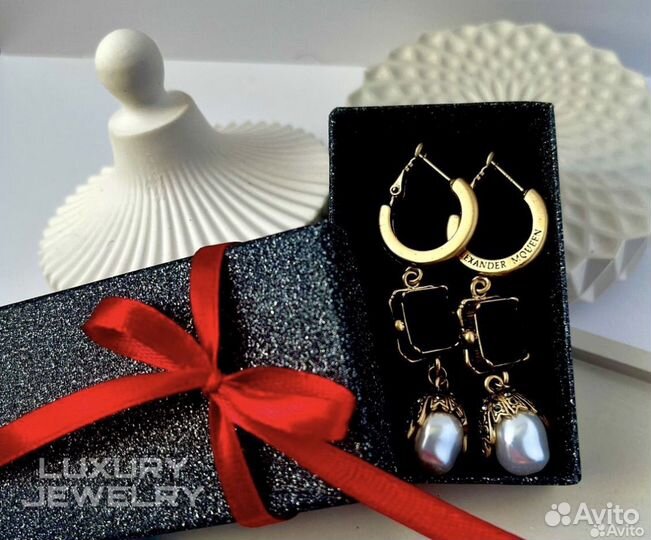 Alexander mcqueen серьги