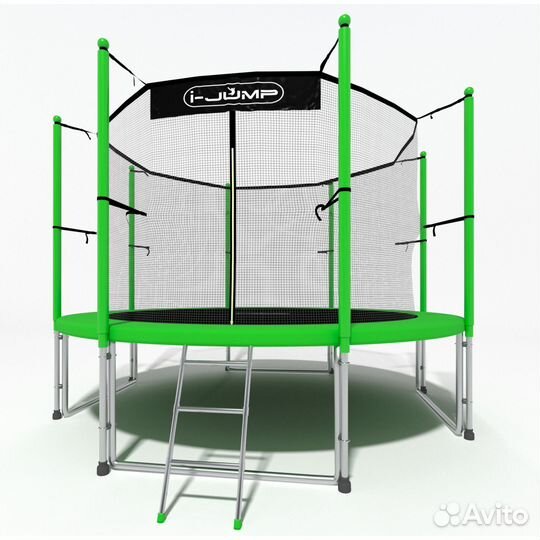 Батут I-jump classic light 8FT green