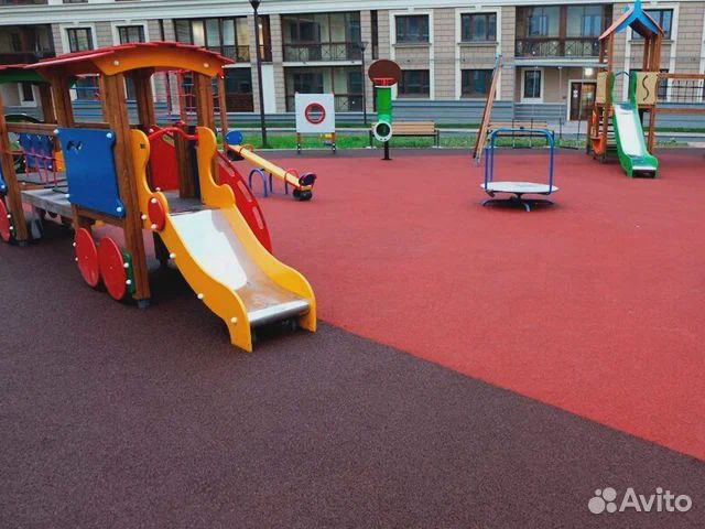 Укладка монтаж резинового покрытия под ключ p-4161