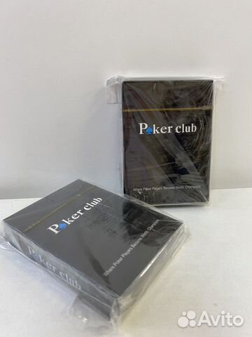 Пластиковые игральные карты 54шт Poker Club