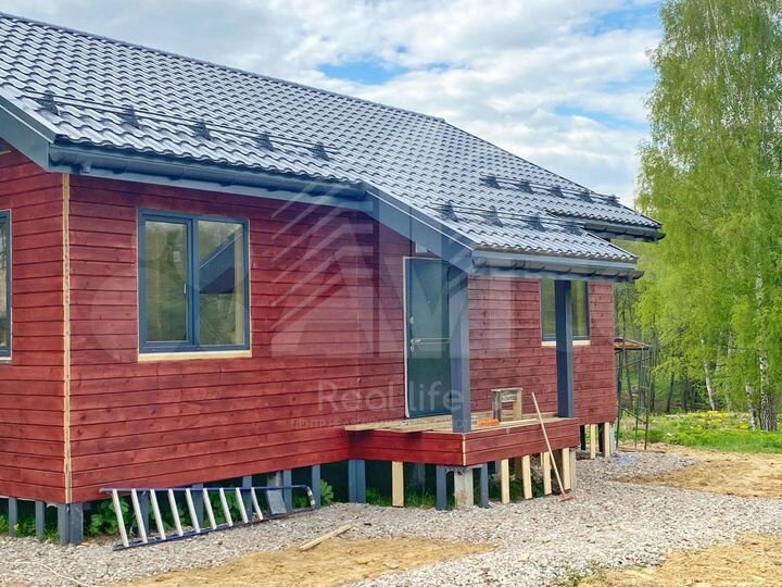 Коттедж 97,6 м² на участке 6 сот.