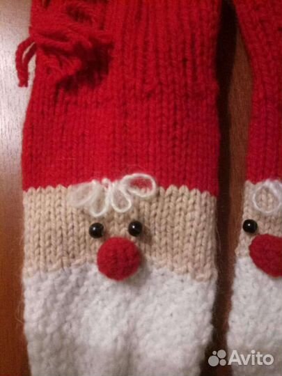 Носки шерстяные вязаные ручной работы