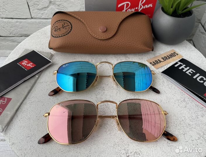 Солнцезащитные очки ray ban зеркальные