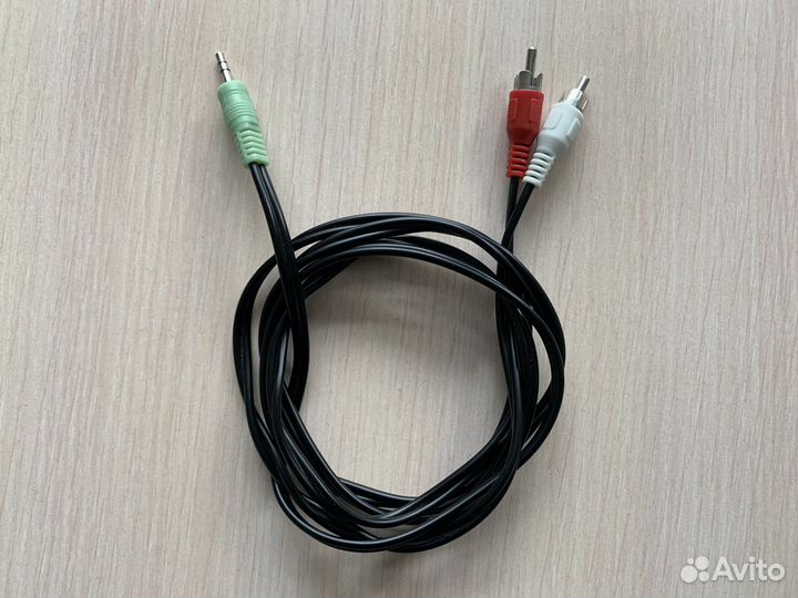 Кабель-переходник аудио-видео Jack 3.5 (m) - 2хrca