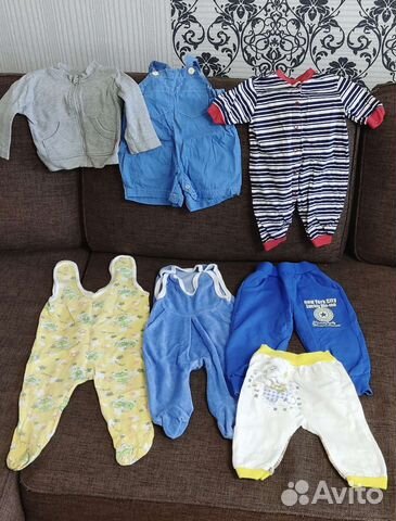 Пакет вещей на мальчика с 3 мес до года