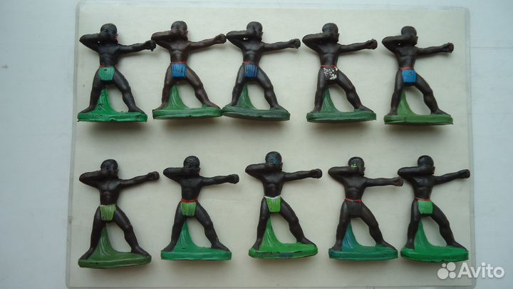 Солдатики. Зулусы. Туземцы. Негры