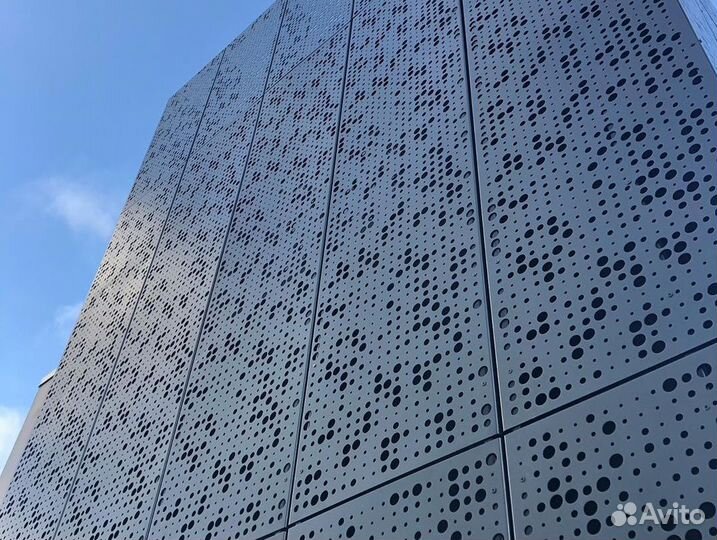 Перфорированные фасадные кассеты открытого типа