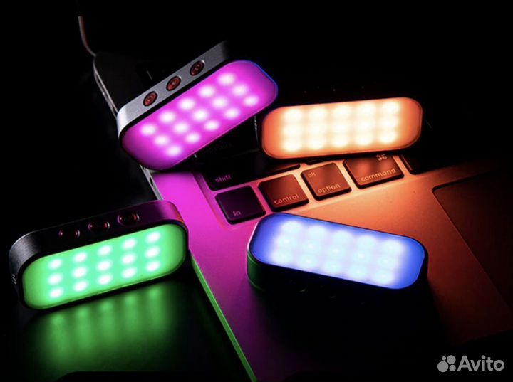 LED светильник RGB для селфи очень компактный