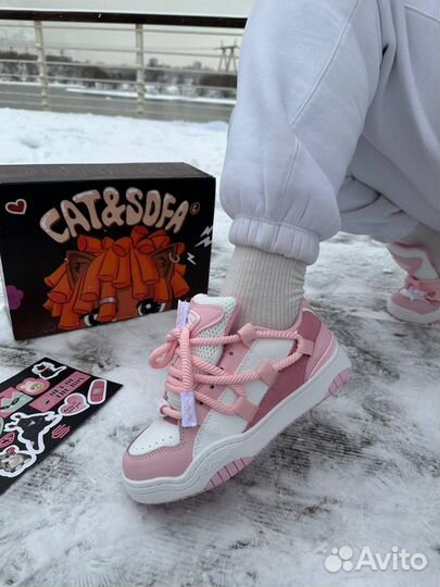 Кроссовки cat sofa розовые