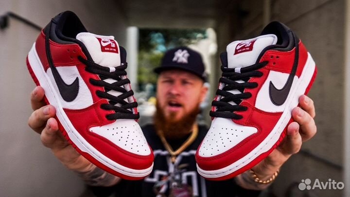 Кроссовки nike SB dunk low pro j-pack chicago