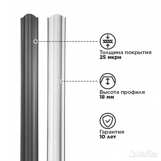 Евроштакетник для забора от производителя