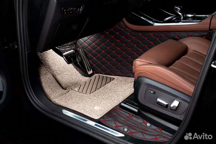 3D Коврики Range Rover Салон Багажник из Экокожи