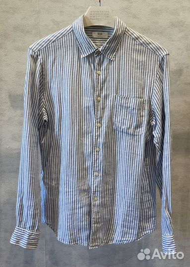 Льняная рубашка Uniqlo