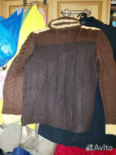 Кофта теплая ручная вязка