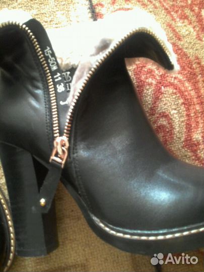 Полусапожки кожаные