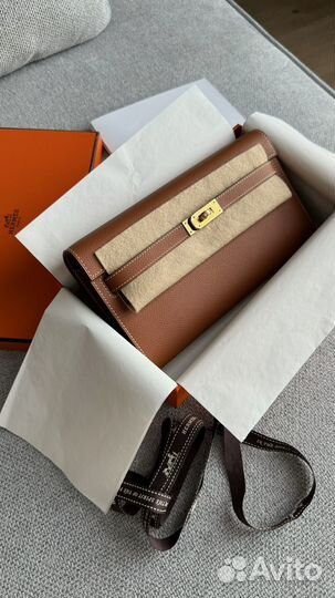 Сумка Hermes kelly to go gold