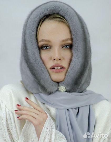 Капор женский меховой шапка норковая