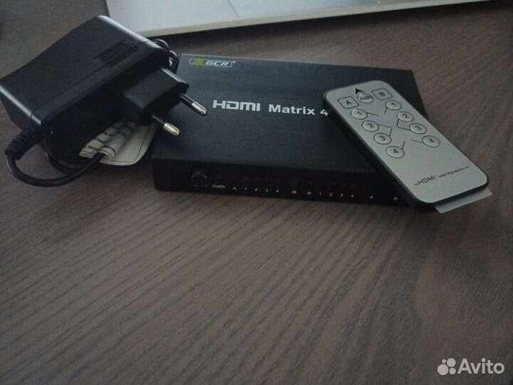 Переключатель hdmi 4*2 3,5mm spdif
