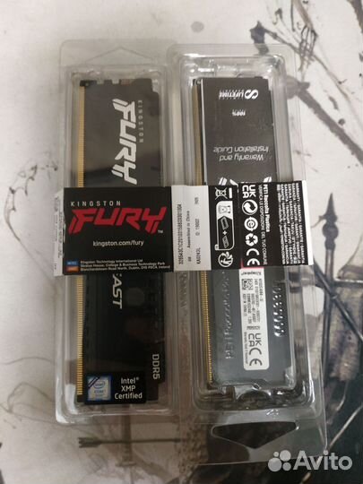 Оперативная память Kingston fury Beast Black DDR5