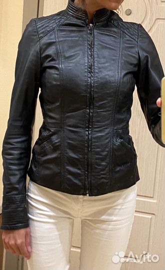 Куртка кожаная