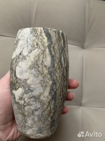 Ваза мрамор СССР для интерьера и декора