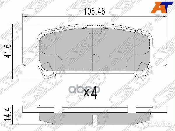 Колодки тормозные зад subaru forester/impreza S