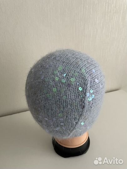 Чепчик вязаный женский