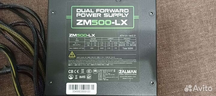 Блок питания. dual forward power supply ZM500-LX