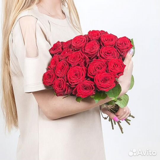 Букет 25 красных роз Цветы Новосибирск