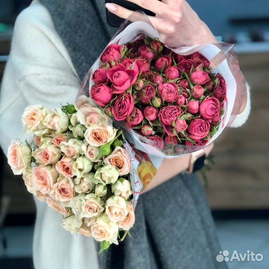 Цветы розы букет