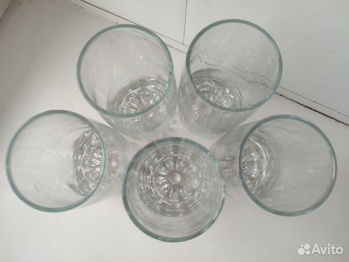 Стакан высокий набор 5 штук стекло