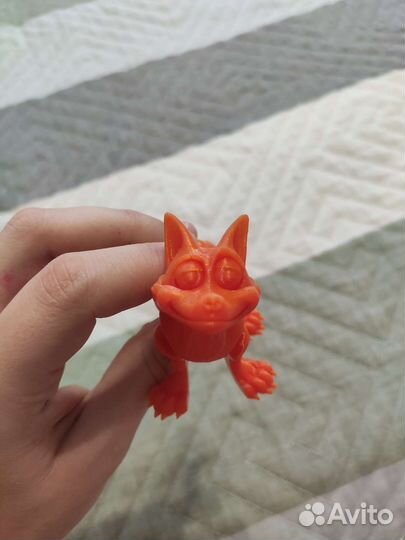 Лиса подвижная, шарнирная. 3Д печать