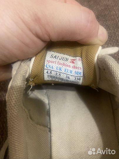 Кроссовки жен.36/23 кожа