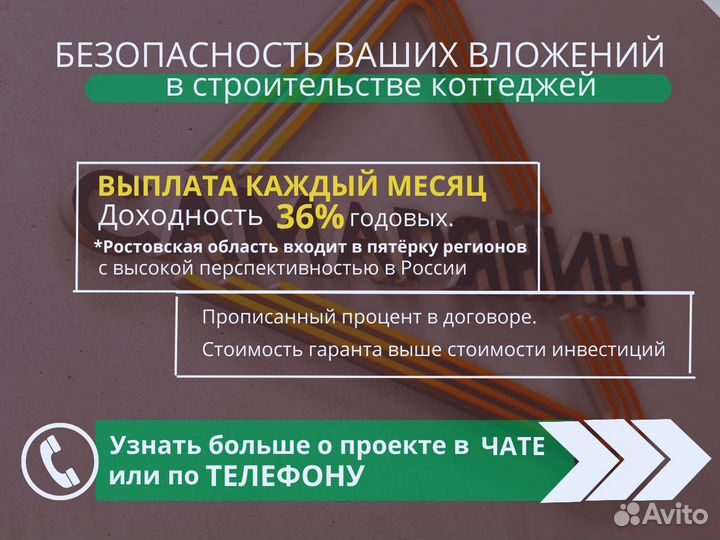 Инвестиции в недвижимость под 36% годовых