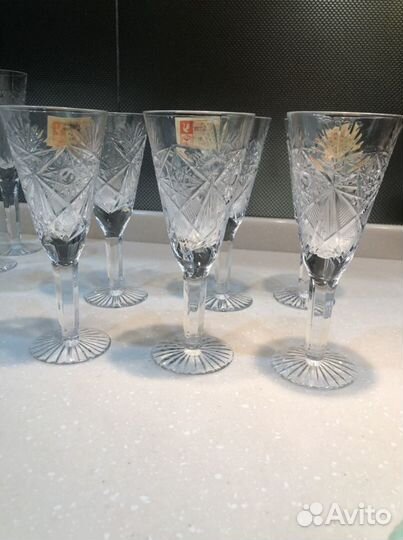 Фужеры, бокалы, рюмки хрусталь СССР новые и б/у