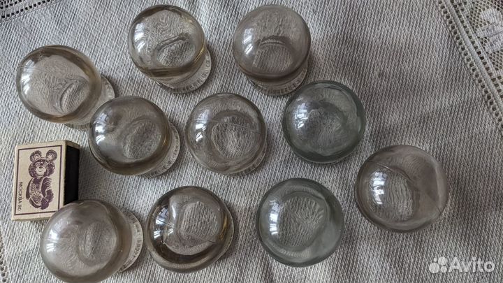 Массажные стеклянные банки – набор 10 шт