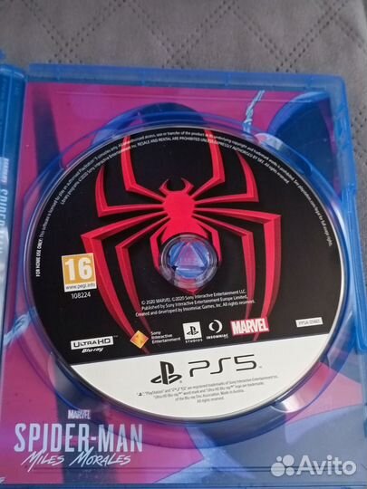 Spider MAN Miles Morales диск ps5