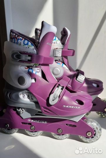 Роликовые коньки подростковые раздвижные Kreiss