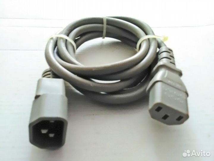 Кабель удлинитель эл. питания для компьютеров и пр
