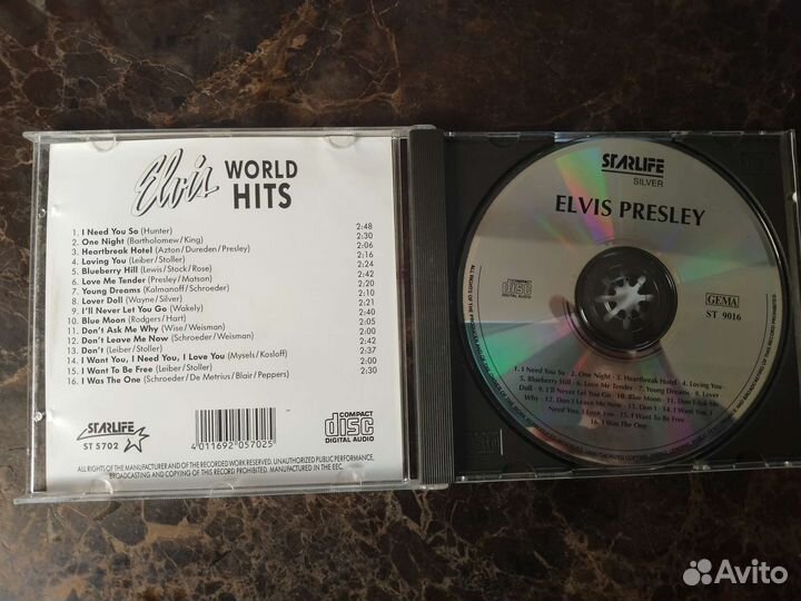 CD диски Элвиса Пресли пр-тво США